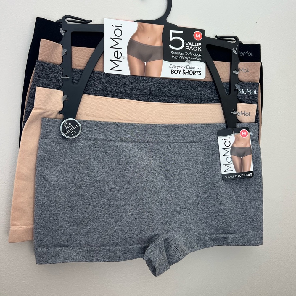 Seamless Solid Boy Shorts